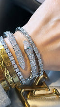 Load image into Gallery viewer, The large Diamonte snake bracelet