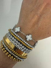 Load image into Gallery viewer, The Small Silver &amp; Pearl Dainty Bracelet
