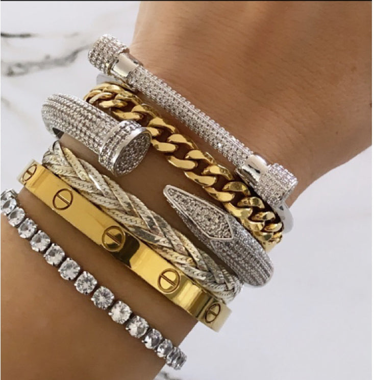 Large Nail bracelet – Sarah Harrington Jewellery