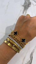 Load image into Gallery viewer, Black clover bracelet

